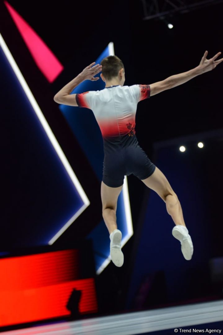 Bakıda aerobika gimnastikası üzrə Dünya Yaş Qrupları Yarışlarının ikinci günü başlayıb (FOTO)