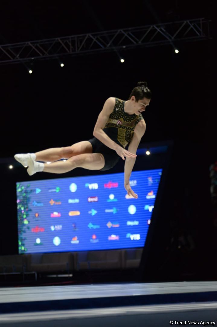 Bakıda aerobika gimnastikası üzrə Dünya Yaş Qrupları Yarışlarının ikinci günü başlayıb (FOTO)