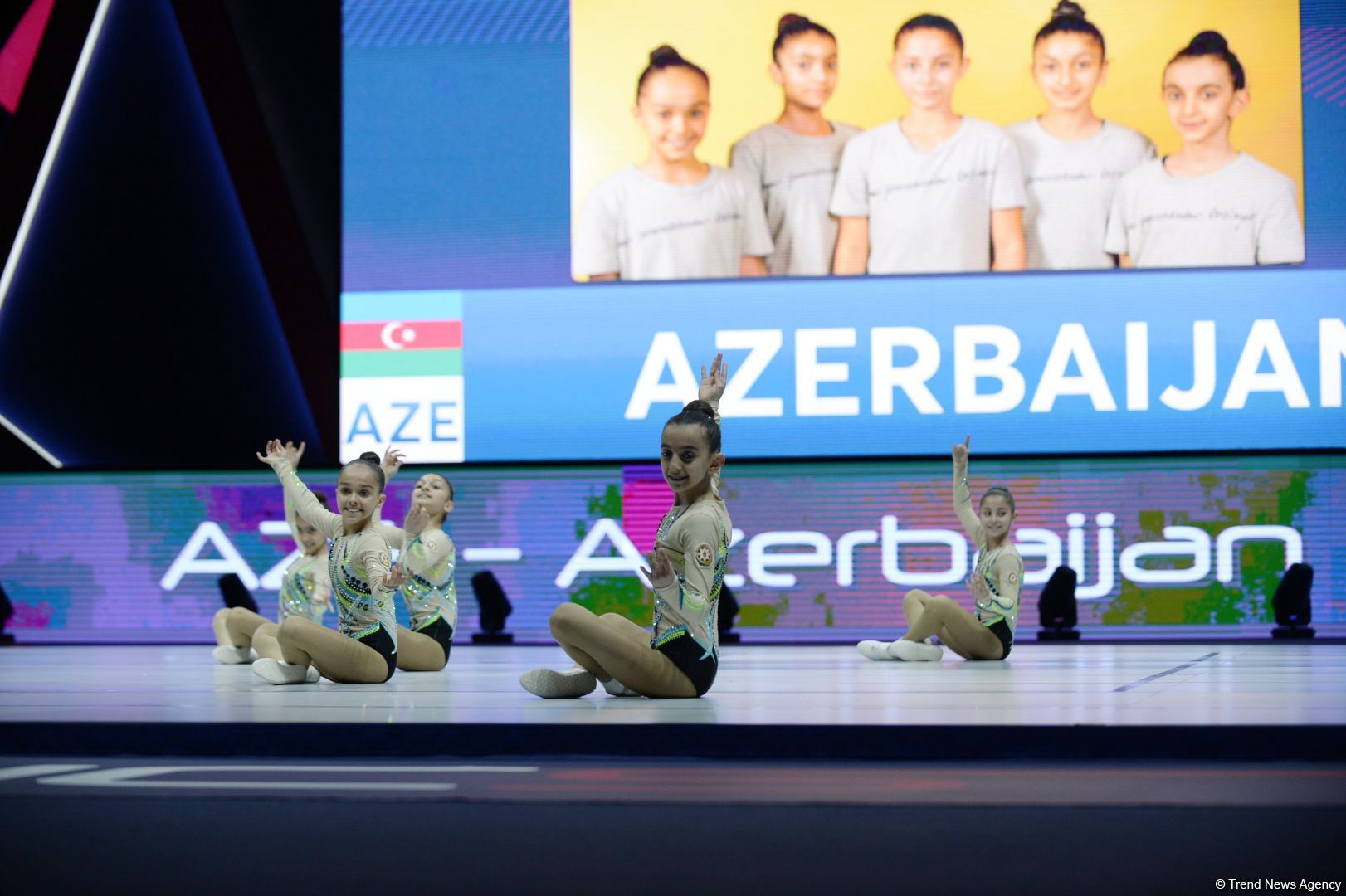 Azərbaycan komandası aerobika gimnastikası üzrə Dünya Yaş Qrupları Yarışlarında finala yüksəlib (FOTO)