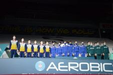 Aerobika gimnastikası üzrə Dünya Yaş Qrupları Yarışlarında qrup hərəkətlərdə və aerodans proqramında qaliblər mükafatlandırılıb (FOTO)