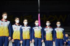 Aerobika gimnastikası üzrə Dünya Yaş Qrupları Yarışlarında qrup hərəkətlərdə və aerodans proqramında qaliblər mükafatlandırılıb (FOTO)