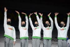 Aerobika gimnastikası üzrə Dünya Yaş Qrupları Yarışlarında qrup hərəkətlərdə və aerodans proqramında qaliblər mükafatlandırılıb (FOTO)