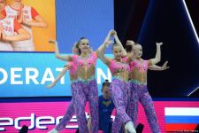 Aerobika gimnastikası üzrə Dünya Yaş Qrupları Yarışlarında aerodans proqramında Rusiya komandası  qalib gəlib