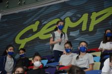 Bakıda gimnastların dünya və Avropa çempionu Vladislav Osknerlə görüşü keçirilib (FOTO)