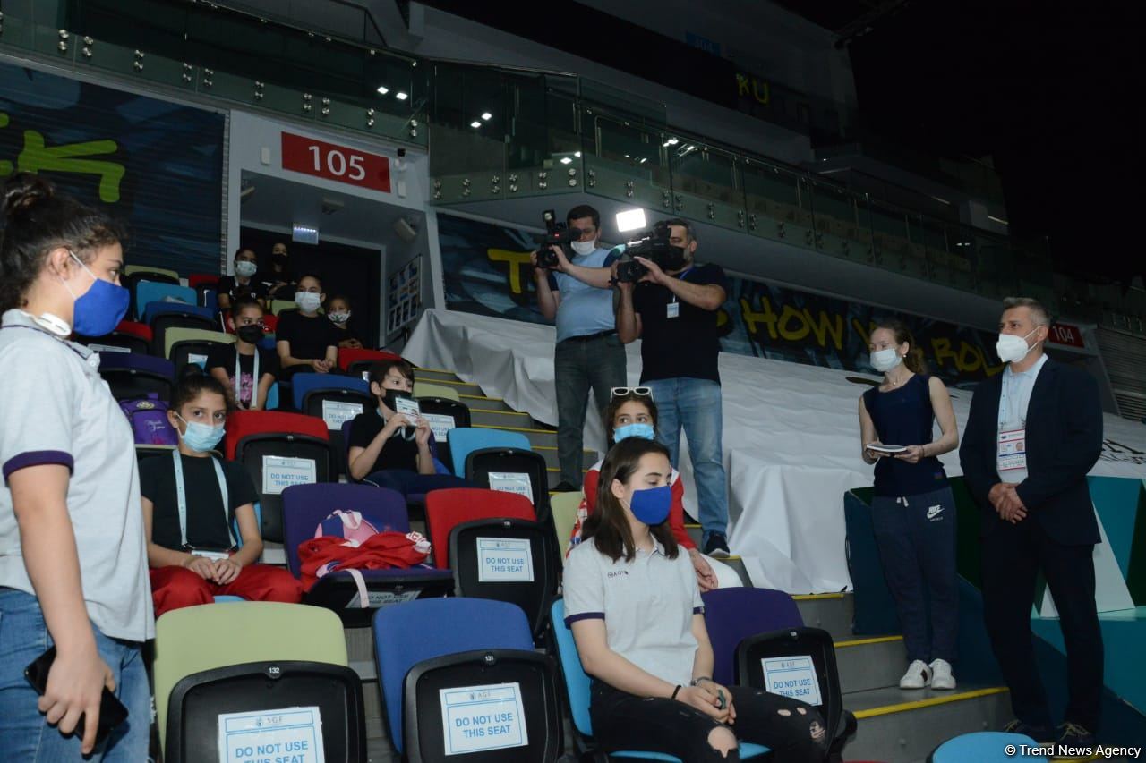 Bakıda gimnastların dünya və Avropa çempionu Vladislav Osknerlə görüşü keçirilib (FOTO)