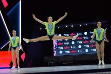 Bakıda aerobika gimnastikası üzrə 16-cı dünya çempionatının birinci günü başlayıb (FOTO)