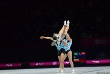 Bakıda aerobika gimnastikası üzrə 16-cı dünya çempionatının birinci günü başlayıb (FOTO)