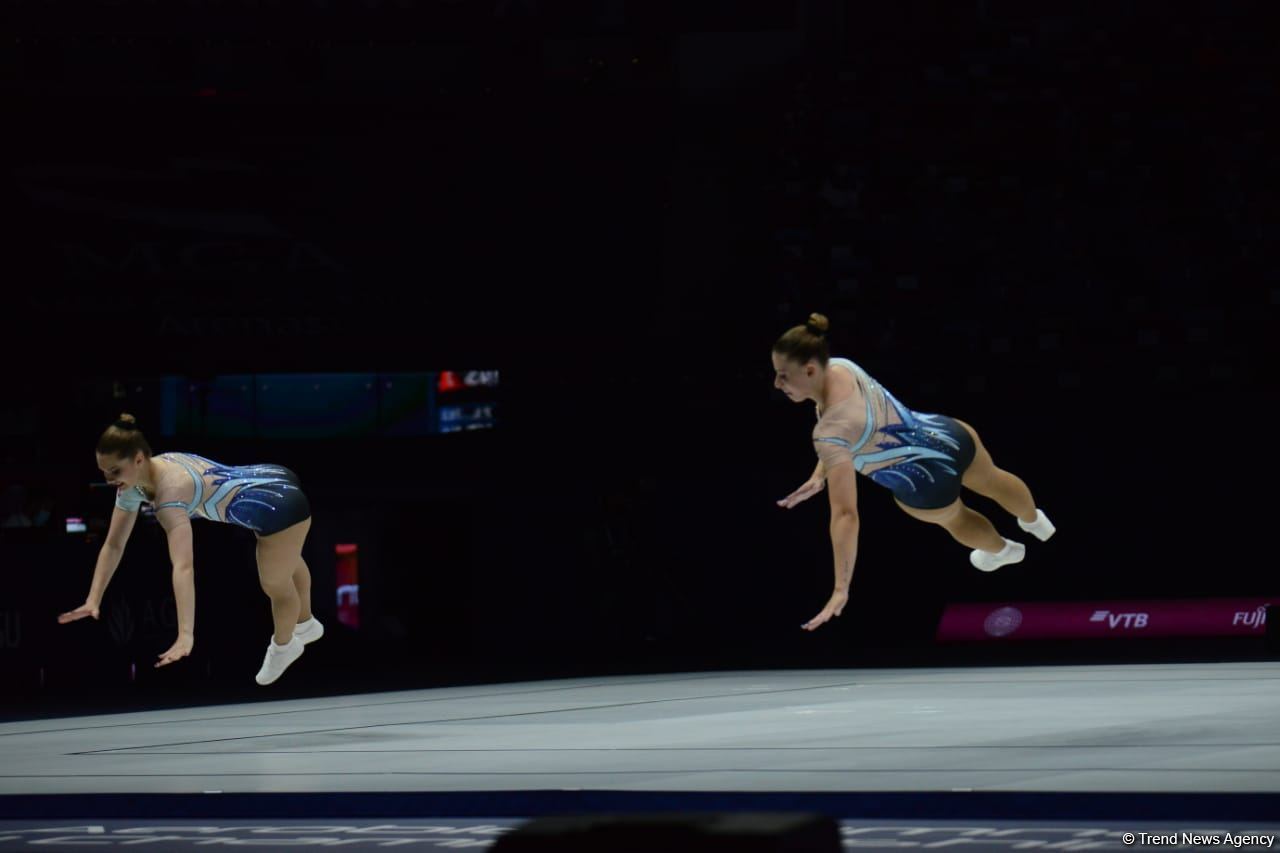 Bakıda aerobika gimnastikası üzrə 16-cı dünya çempionatının birinci günü başlayıb (FOTO)