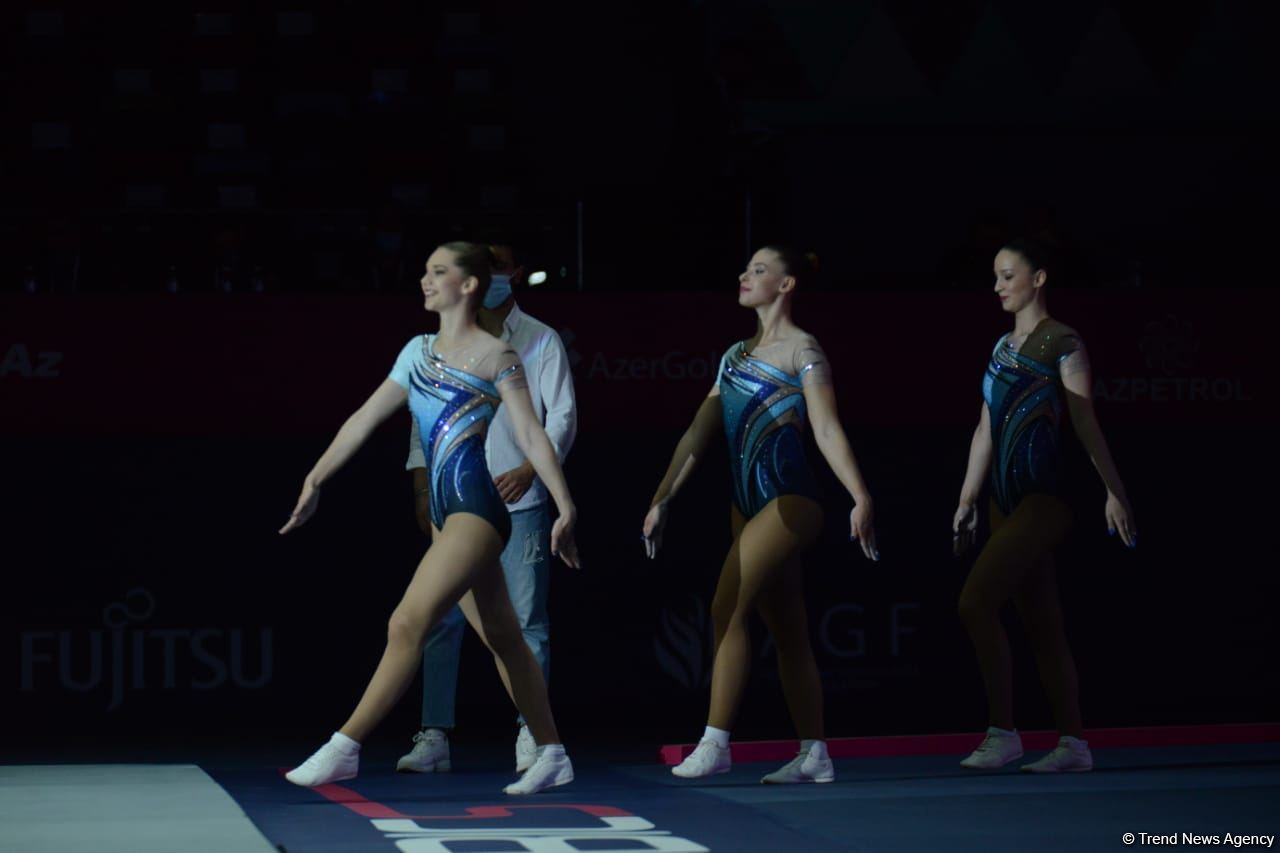Bakıda aerobika gimnastikası üzrə 16-cı dünya çempionatının birinci günü başlayıb (FOTO)