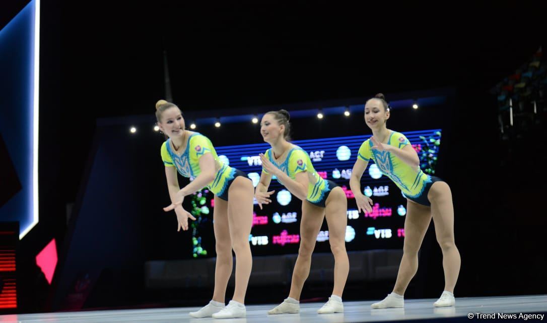 Bakıda aerobika gimnastikası üzrə 16-cı dünya çempionatının birinci günü başlayıb (FOTO)