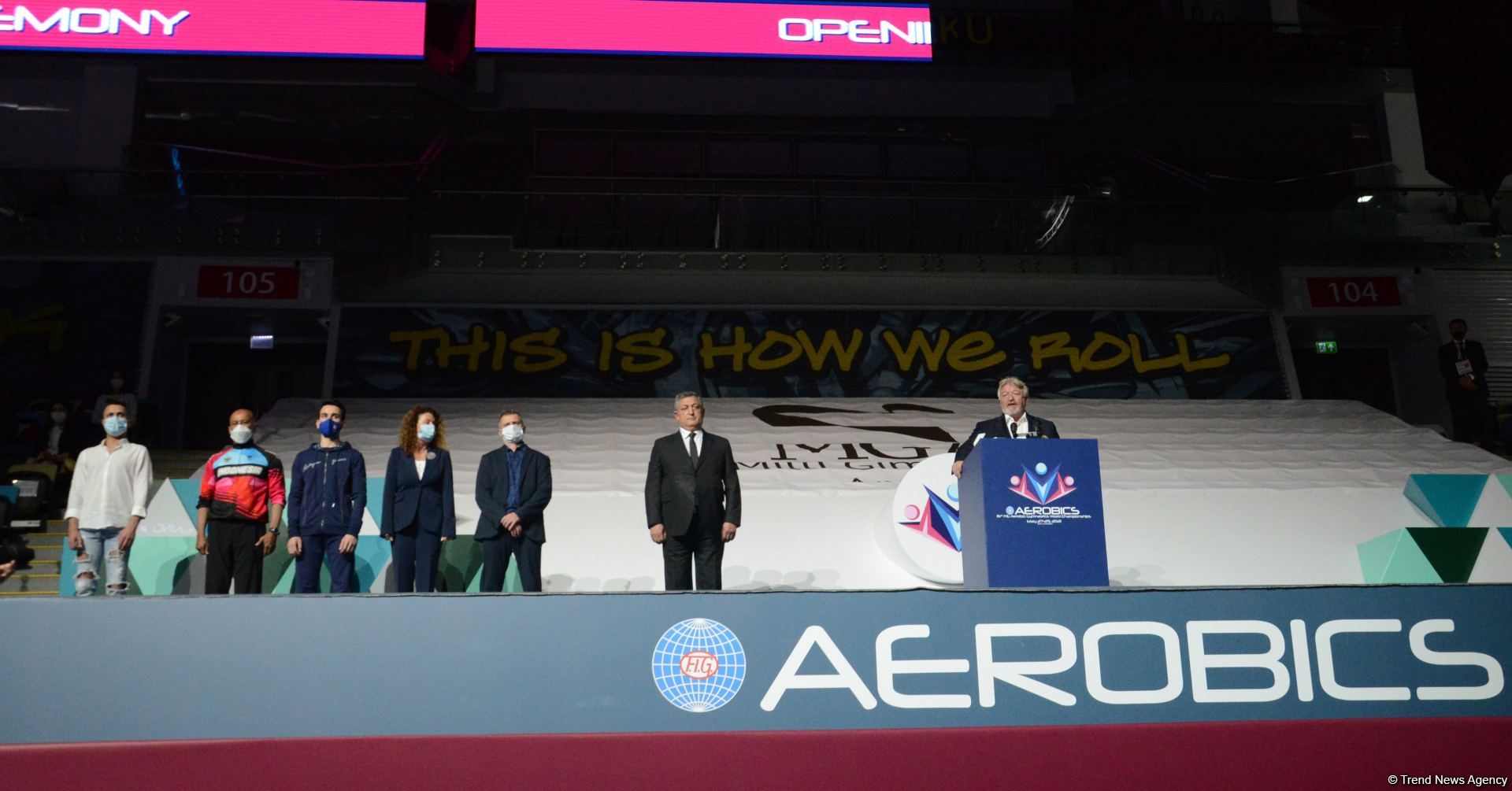 Bakıda aerobika gimnastikası üzrə 16-cı dünya çempionatının təntənəli açılış mərasimi keçirilib (FOTO)