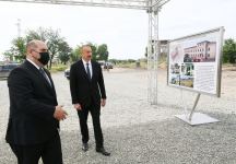 Prezident İlham Əliyev Ağdam şəhər 1 saylı məktəbin yeni binasının təməlini qoyub (FOTO)(YENİLƏNİB)