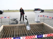 Prezident İlham Əliyev Ağdama səfər edib, Bərdə-Ağdam avtomobil yolunun təməlqoyma mərasimində iştirak edib (FOTO)(YENİLƏNİB)
