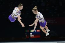 Bakıda aerobika gimnastikası üzrə 16-cı dünya çempionatının ikinci günü başlayıb (FOTO)