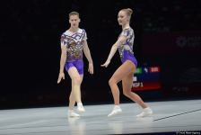 Bakıda aerobika gimnastikası üzrə 16-cı dünya çempionatının ikinci günü başlayıb (FOTO)