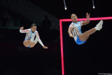 Bakıda aerobika gimnastikası üzrə 16-cı dünya çempionatının ikinci günü başlayıb (FOTO)