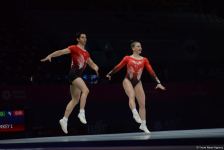 Bakıda aerobika gimnastikası üzrə 16-cı dünya çempionatının ikinci günü başlayıb (FOTO)
