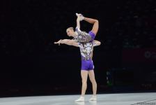 Bakıda aerobika gimnastikası üzrə 16-cı dünya çempionatının ikinci günü başlayıb (FOTO)