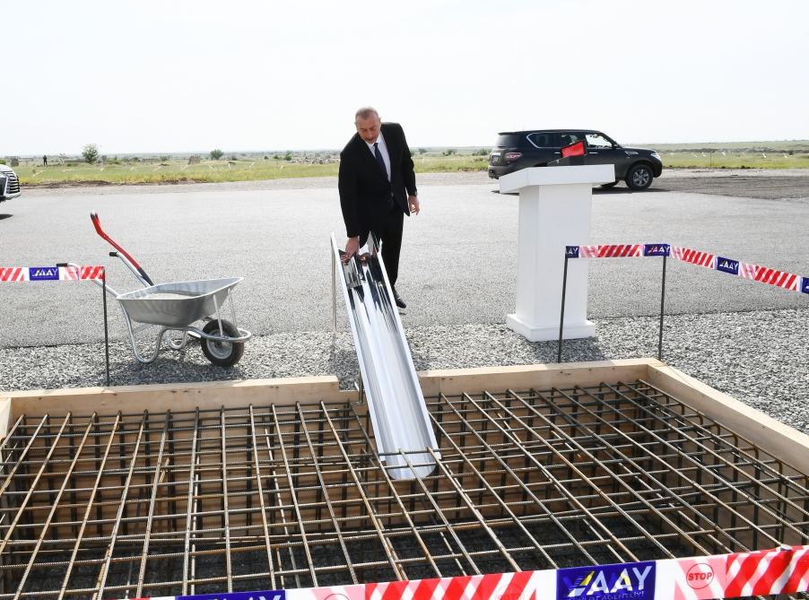 Prezident İlham Əliyev Ağdama səfər edib, Bərdə-Ağdam avtomobil yolunun təməlqoyma mərasimində iştirak edib (FOTO)(YENİLƏNİB)