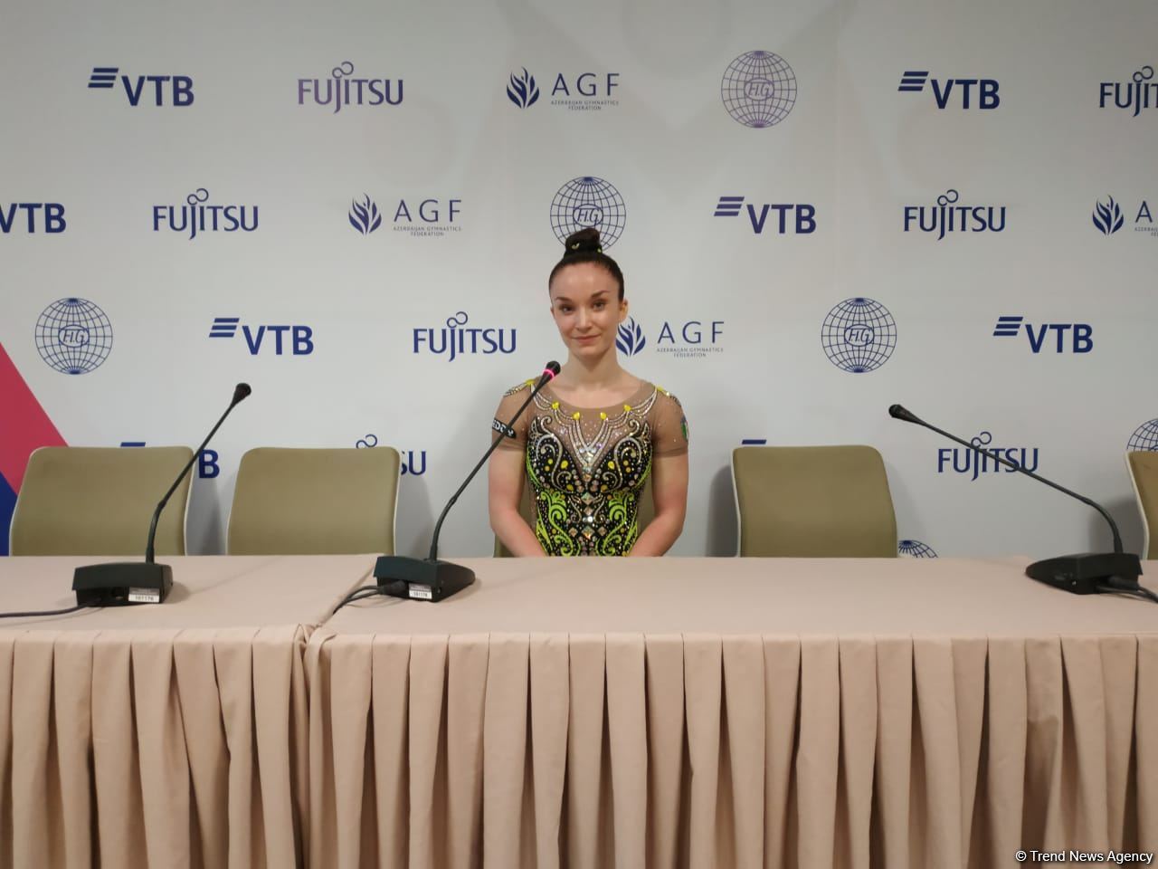 Milli Gimnastika Arenasında gözəl mühit hökm sürür - İtaliya gimnastı
