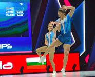 Aerobika gimnastikası üzrə dünya çempionatının son günündən maraqlı anlar (FOTO)