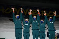 Aerobika gimnastikası üzrə dünya çempionatında qrup hərəkətlərində və aerodans proqramında qaliblər mükafatlandırılıb (FOTO)