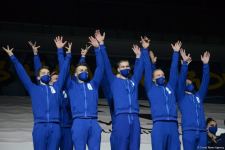 Aerobika gimnastikası üzrə dünya çempionatında qrup hərəkətlərində və aerodans proqramında qaliblər mükafatlandırılıb (FOTO)