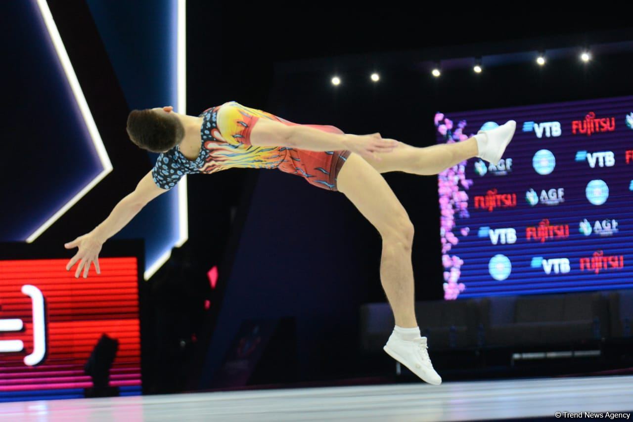 Bakıda aerobika gimnastikası üzrə 16-cı dünya çempionatının final günü başlayıb (FOTO)