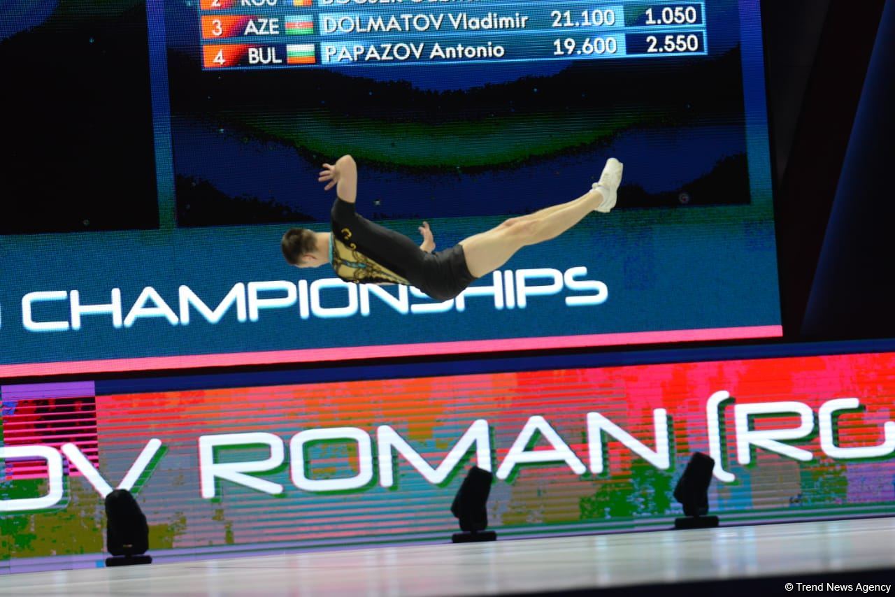 Bakıda aerobika gimnastikası üzrə 16-cı dünya çempionatının final günü başlayıb (FOTO)
