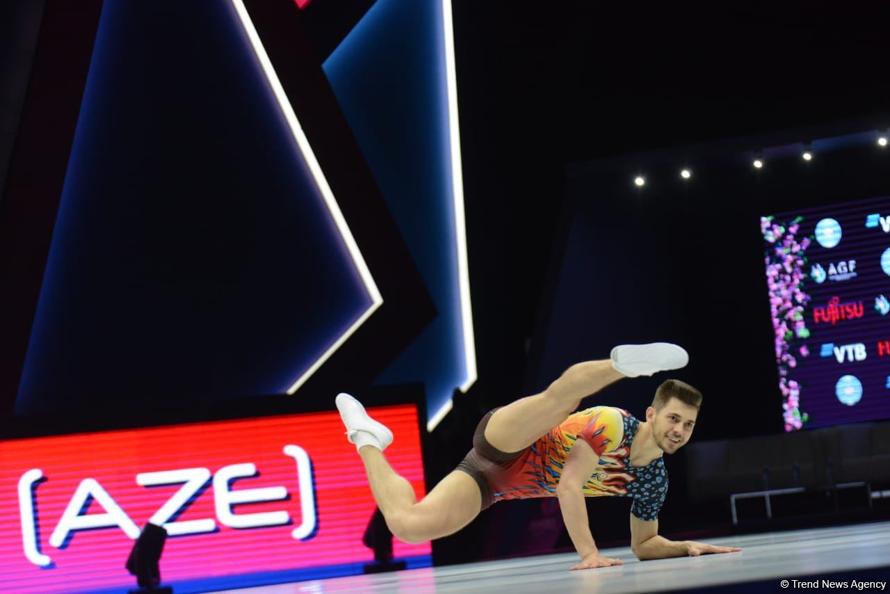 Bakıda aerobika gimnastikası üzrə 16-cı dünya çempionatının final günü başlayıb (FOTO)