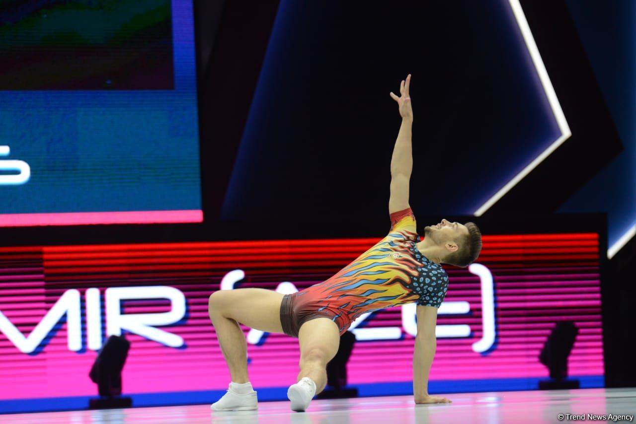 Bakıda aerobika gimnastikası üzrə 16-cı dünya çempionatının final günü başlayıb (FOTO)