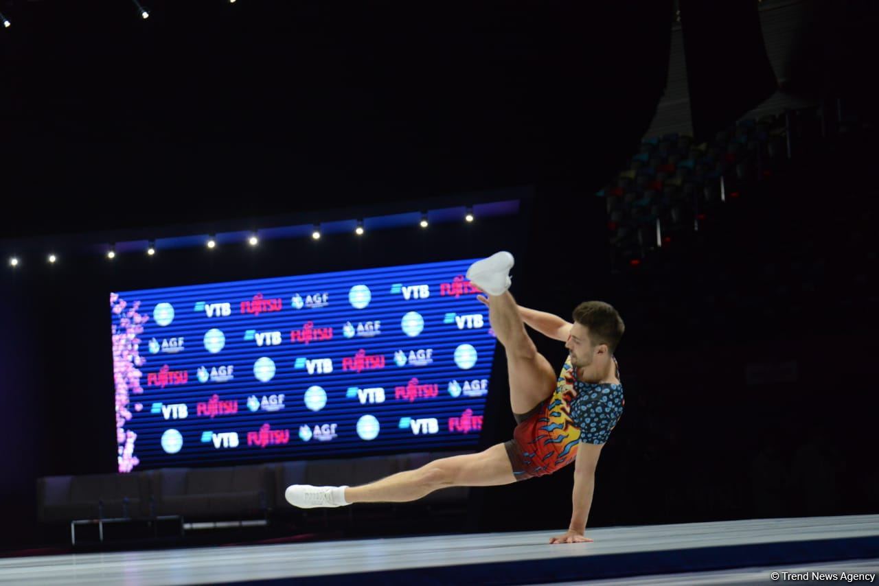 Bakıda aerobika gimnastikası üzrə 16-cı dünya çempionatının final günü başlayıb (FOTO)