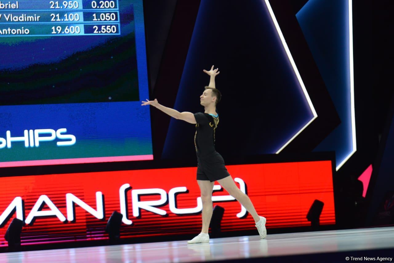 Bakıda aerobika gimnastikası üzrə 16-cı dünya çempionatının final günü başlayıb (FOTO)