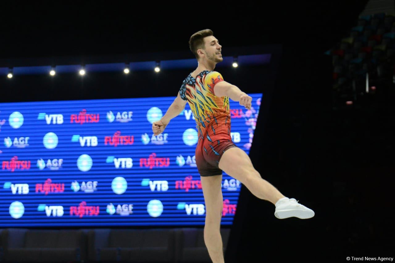 Bakıda aerobika gimnastikası üzrə 16-cı dünya çempionatının final günü başlayıb (FOTO)