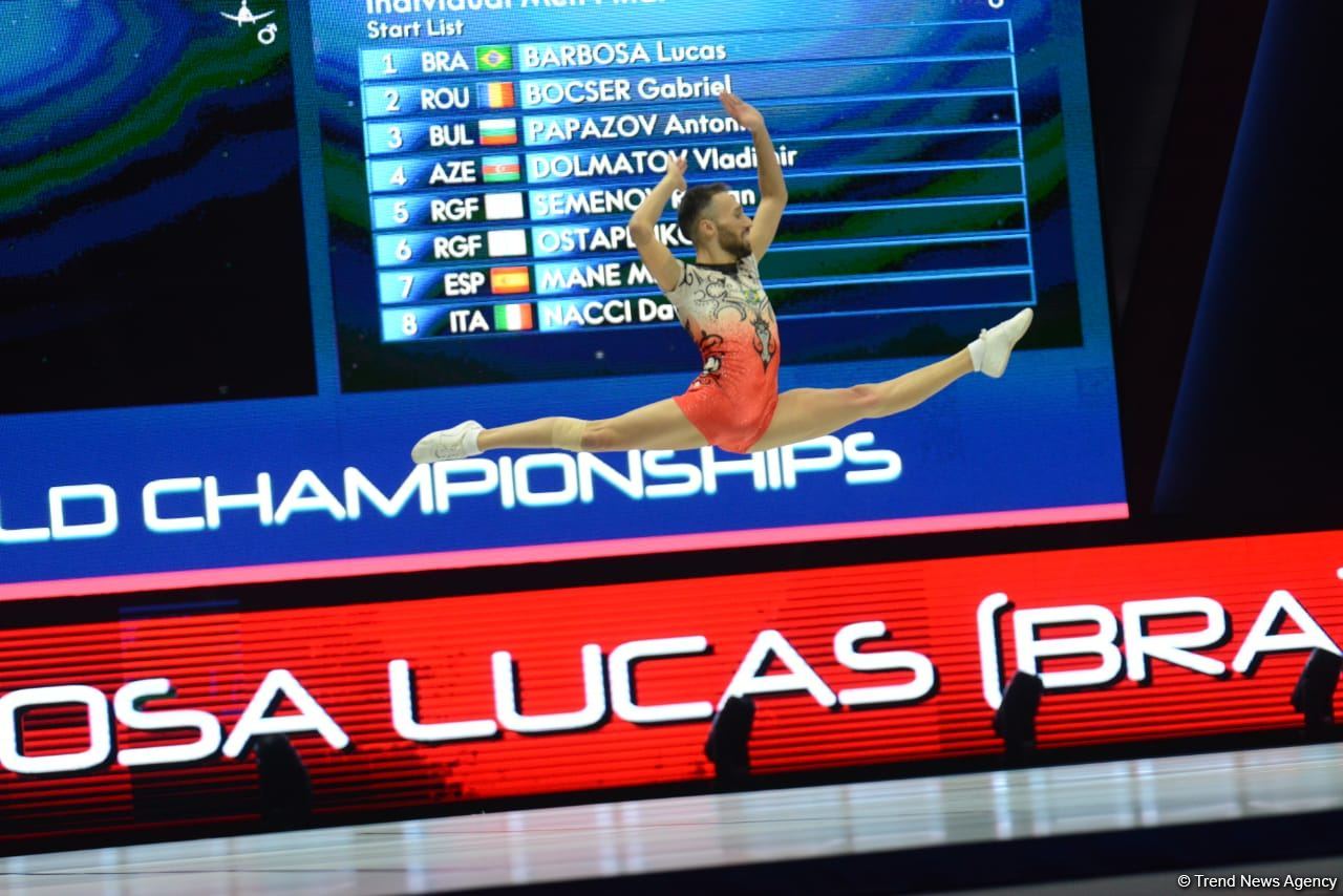 Bakıda aerobika gimnastikası üzrə 16-cı dünya çempionatının final günü başlayıb (FOTO)