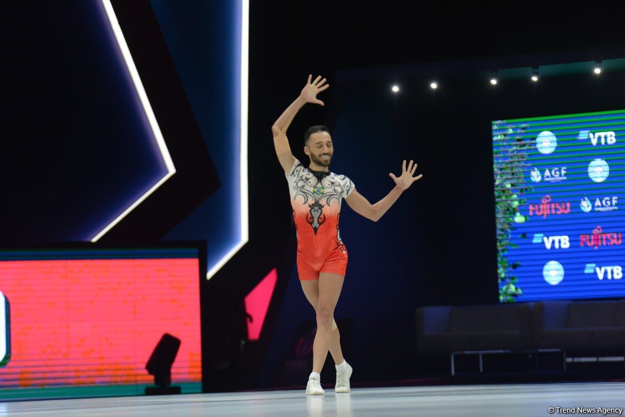Bakıda aerobika gimnastikası üzrə 16-cı dünya çempionatının final günü başlayıb (FOTO)