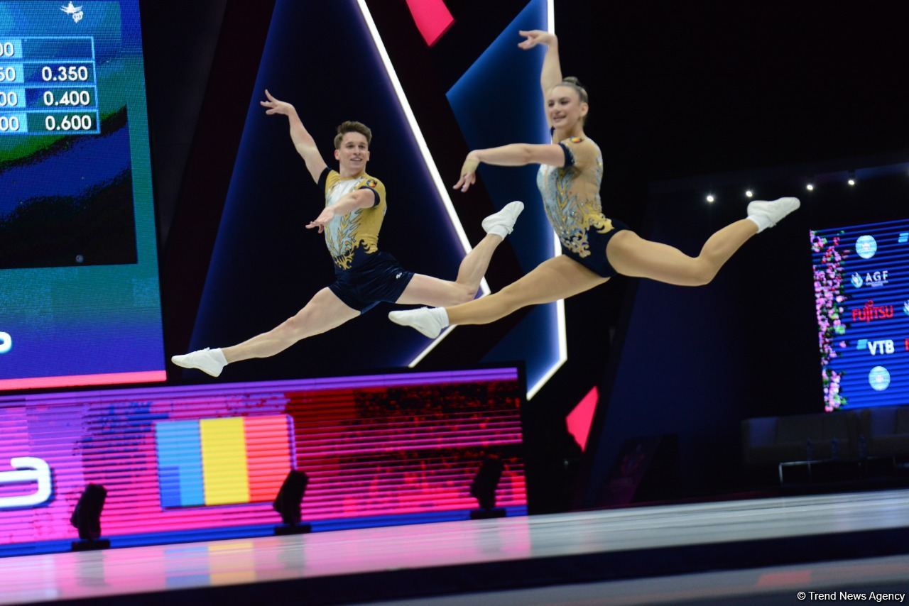 Aerobika gimnastikası üzrə dünya çempionatının son günündən maraqlı anlar (FOTO)