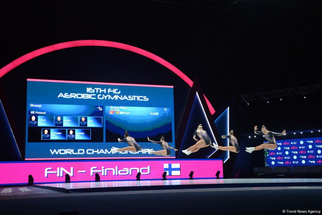 Aerobika gimnastikası üzrə dünya çempionatının son günündən maraqlı anlar (FOTO)