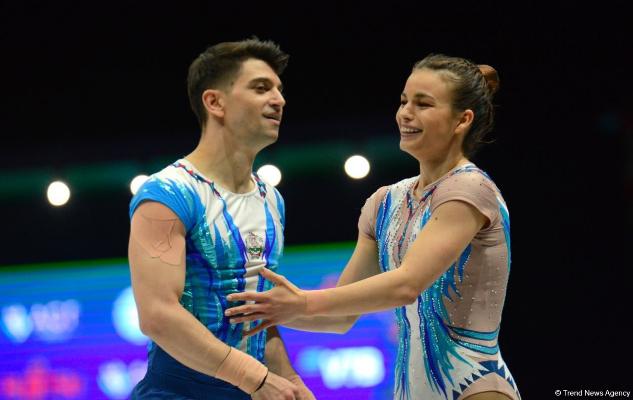 Aerobika gimnastikası üzrə dünya çempionatının son günündən maraqlı anlar (FOTO)