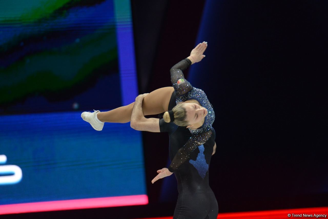 Aerobika gimnastikası üzrə dünya çempionatının son günündən maraqlı anlar (FOTO)