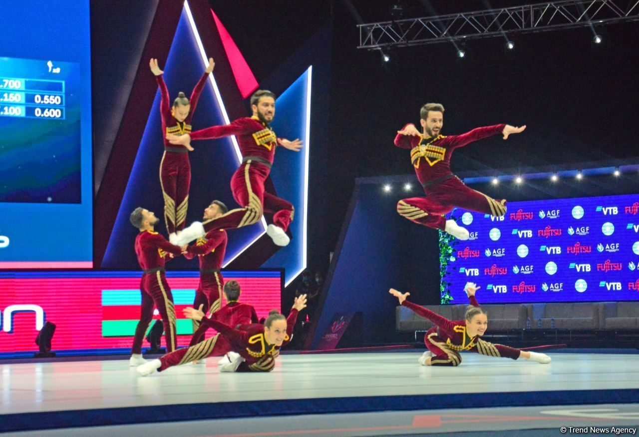 Aerobika gimnastikası üzrə dünya çempionatının son günündən maraqlı anlar (FOTO)