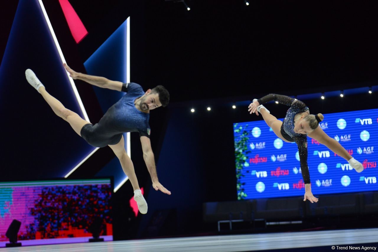Aerobika gimnastikası üzrə dünya çempionatının son günündən maraqlı anlar (FOTO)