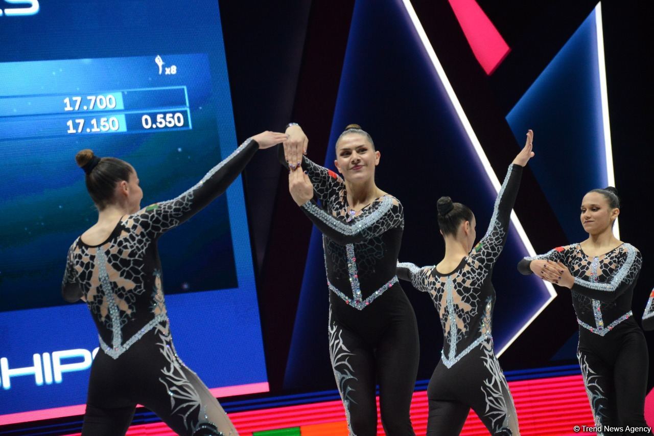 Aerobika gimnastikası üzrə dünya çempionatının son günündən maraqlı anlar (FOTO)