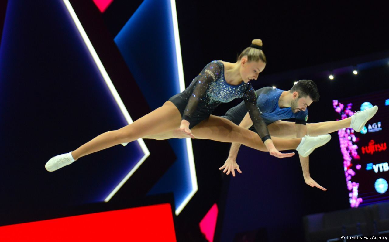 Aerobika gimnastikası üzrə dünya çempionatının son günündən maraqlı anlar (FOTO)