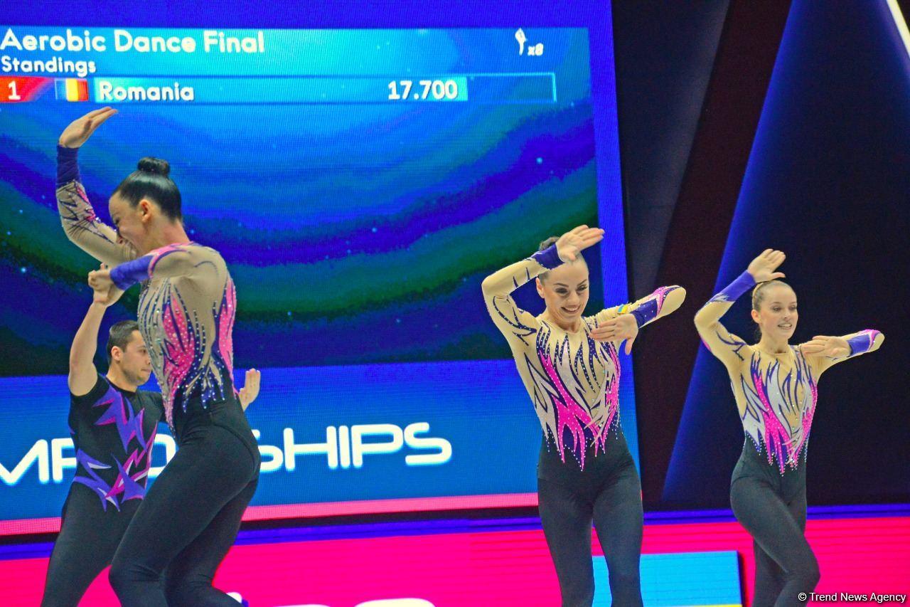Aerobika gimnastikası üzrə dünya çempionatının son günündən maraqlı anlar (FOTO)