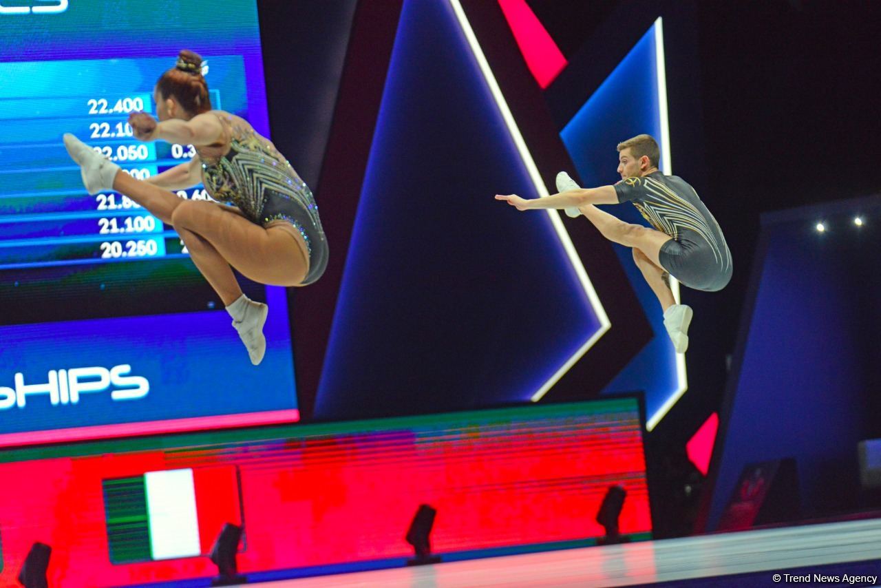 Aerobika gimnastikası üzrə dünya çempionatının son günündən maraqlı anlar (FOTO)