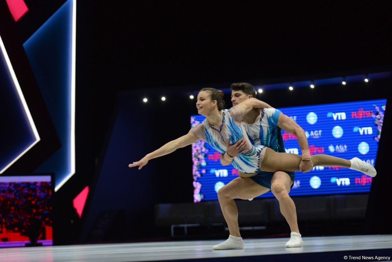 Aerobika gimnastikası üzrə dünya çempionatının son günündən maraqlı anlar (FOTO)