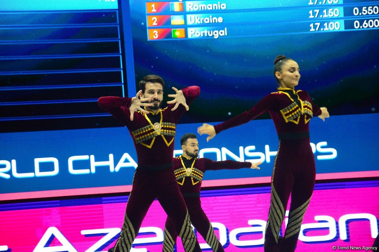 Aerobika gimnastikası üzrə dünya çempionatının son günündən maraqlı anlar (FOTO)