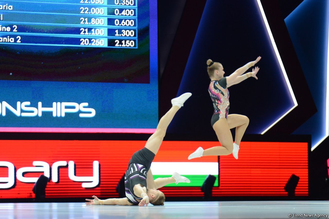 Aerobika gimnastikası üzrə dünya çempionatının son günündən maraqlı anlar (FOTO)