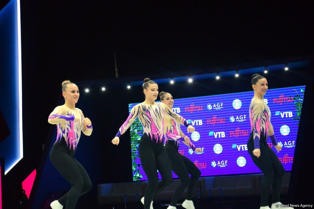 Aerobika gimnastikası üzrə dünya çempionatının son günündən maraqlı anlar (FOTO)
